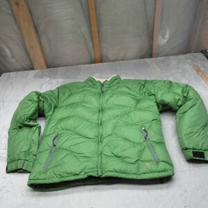 Mountain Hardwear Down Jacket Womens‎ Large Green Sherpa Lined Insulated Puffer